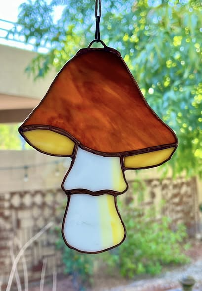 Magic Mushroom in Stained Glass